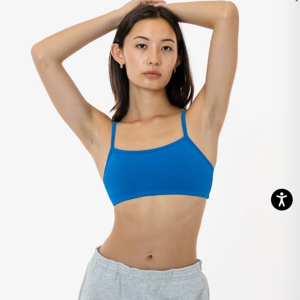 Los Angeles Apparel Gray garment dye basic bralette Size XS - Picture 5 of 6